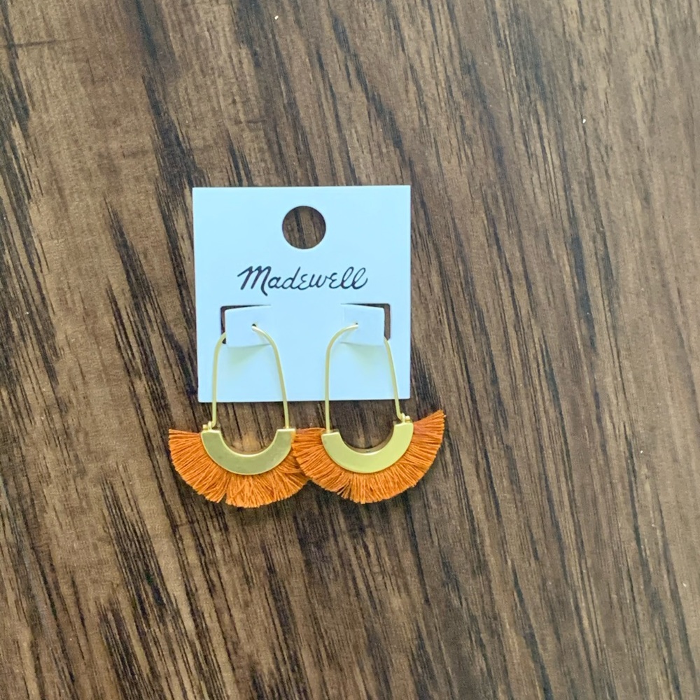 Madewell Arc wire  fringe earring